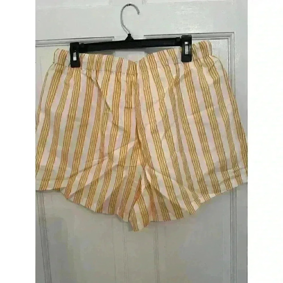 Charlie Holiday Anthropologie Yellow/ivory Isabelle Pajama Shorts Size XL/10 NWT - Picture 3 of 6